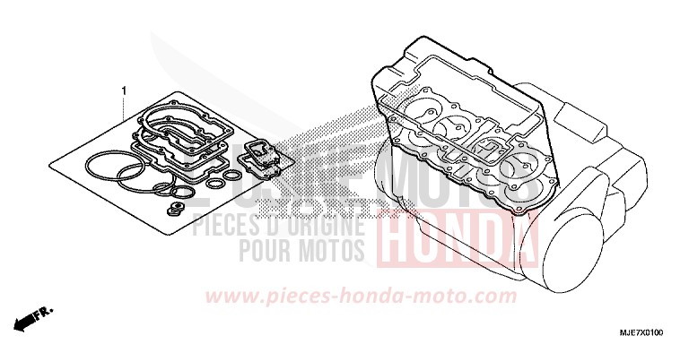 TROUSSE DE JOINT A de CBR650F SWORD SILVER METALLIC (NHA95) 2018