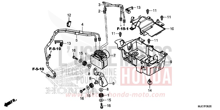 MODULATEUR ABS/BAC de CBR650F SWORD SILVER METALLIC (NHA95) 2018