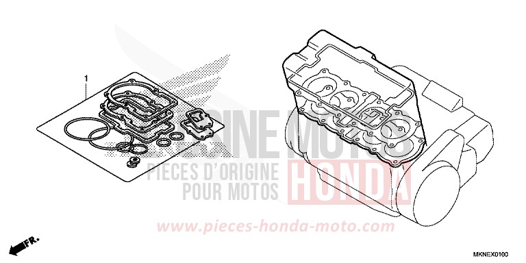 TROUSSE DE JOINT A de CBR650R GRAND PRIX RED (R380) 2019
