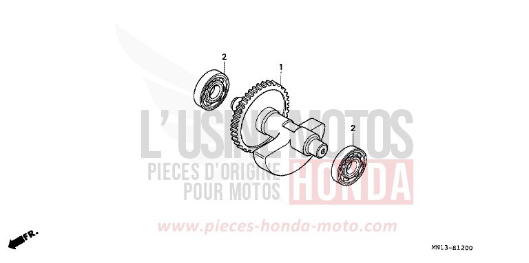 AUSGLEICHER de XR600R SHASTA WHITE (NH138) de 1998