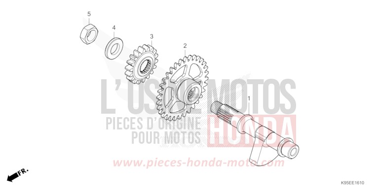 BALANCIER de CRF250R EXTREME RED (R292) 2023