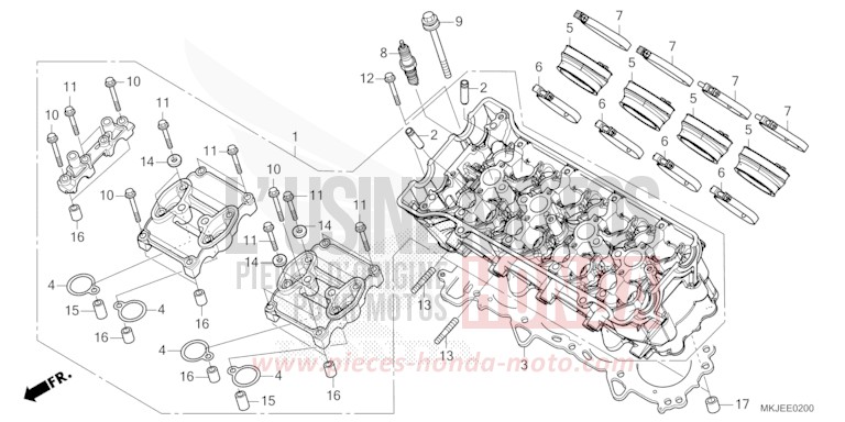 CULASSE de CB1000R GRAPHITE BLACK (NHB01) 2023