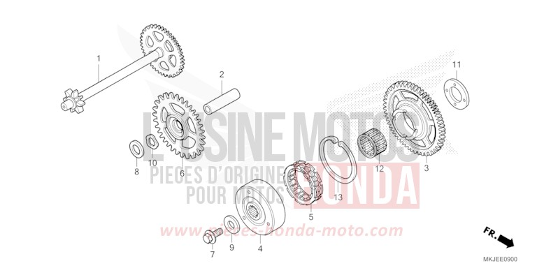 EMBRAYAGE DE DEMARRAGE de CB1000R GRAPHITE BLACK (NHB01) 2023