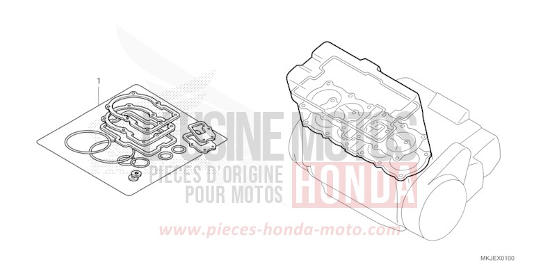 TROUSSE DE JOINT A de CB1000R MAT JEANS BLUE MATALLIC (PB417) 2023