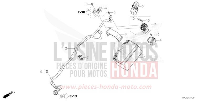 BATTERIE de CB1000R MAT JEANS BLUE MATALLIC (PB417) 2023