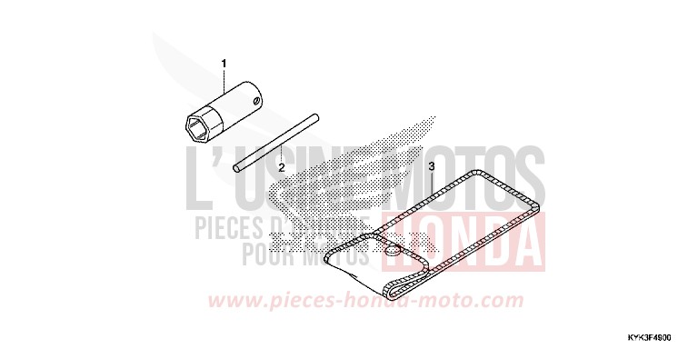 OUTILS de CRF110F EXTREME RED (R292) 2019