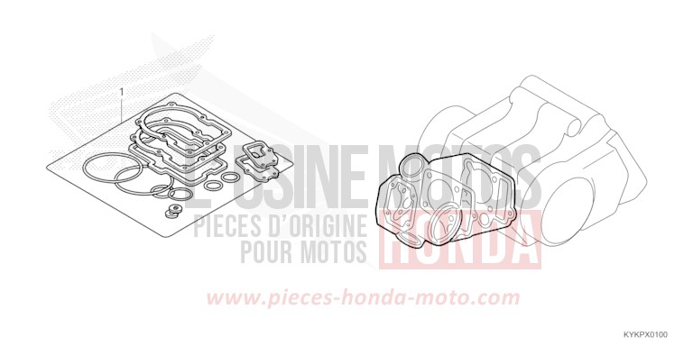 TROUSSE DE JOINT A de CRF110F EXTREME RED (R292) 2023