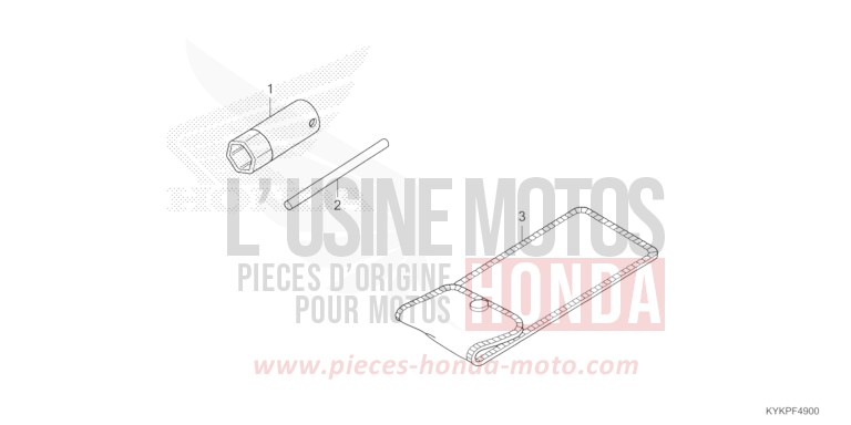 OUTILS de CRF110F EXTREME RED (R292) 2023