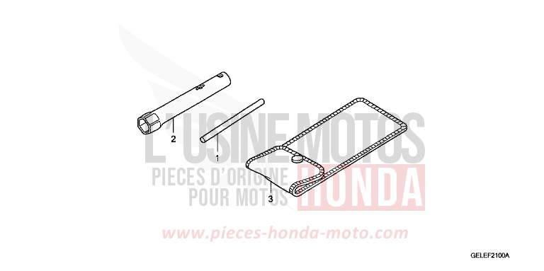 OUTILS de CRF50F EXTREME RED (R292) 2008