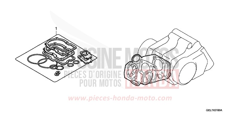 TROUSSE DE JOINT A de CRF50F EXTREME RED (R292) 2012