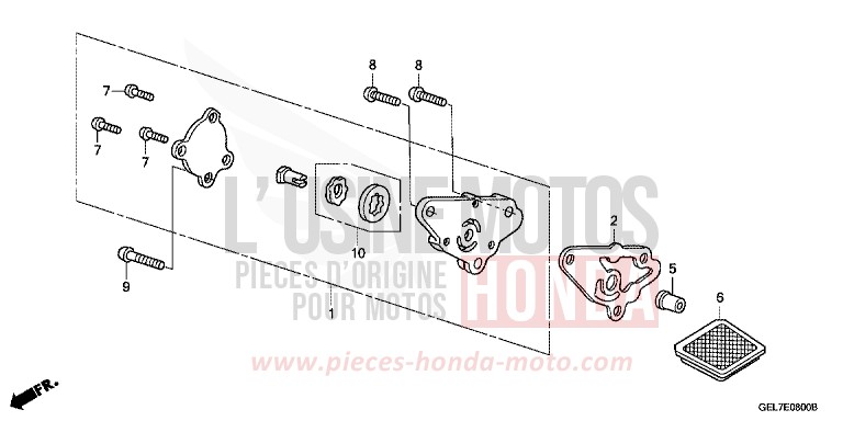 POMPE A HUILE de CRF50F EXTREME RED (R292) de 2013