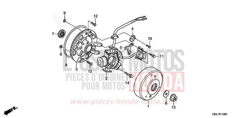 GENERATRICE de CRF50F EXTREME RED (R292) de 2013