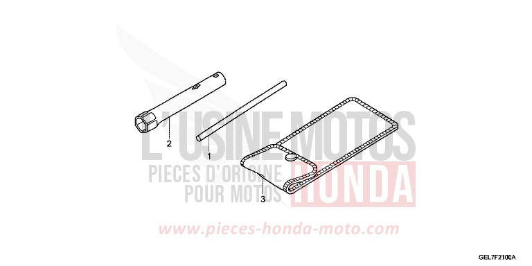 OUTILS de CRF50F EXTREME RED (R292) de 2013