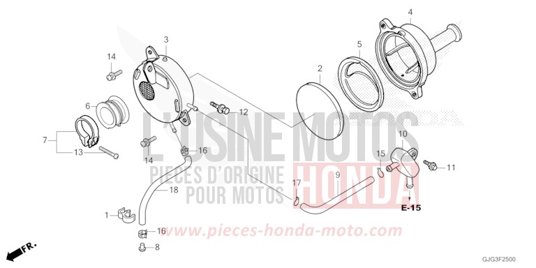 FILTRE A AIR de CRF50F EXTREME RED (R292) de 2022