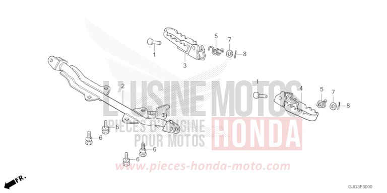 MARCHE de CRF50F EXTREME RED (R292) de 2022