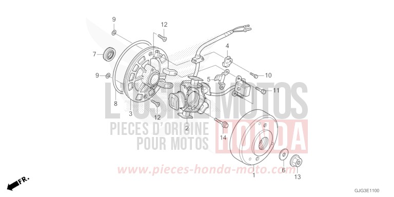 GENERATRICE de CRF50F EXTREME RED (R292) 2023