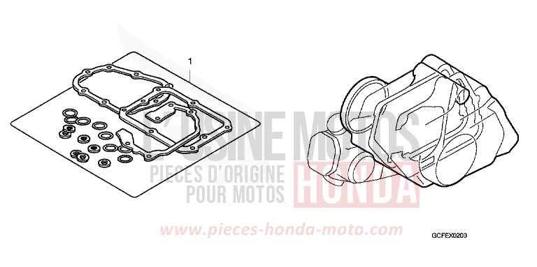 TROUSSE DE JOINT B de CRF70F EXTREME RED (R292) 2009