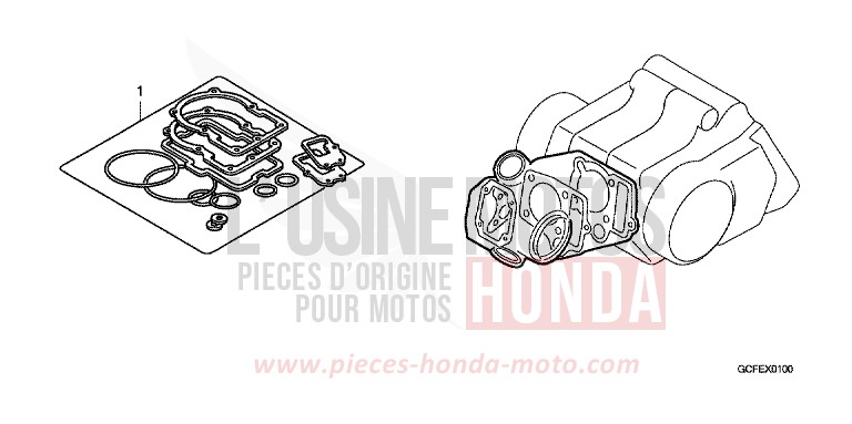 TROUSSE DE JOINT A de CRF70F EXTREME RED (R292) 2011