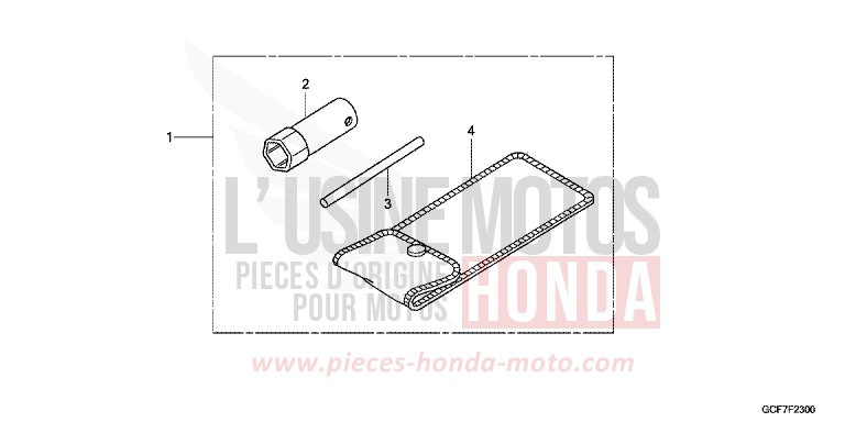 OUTILS de CRF70F EXTREME RED (R292) 2012