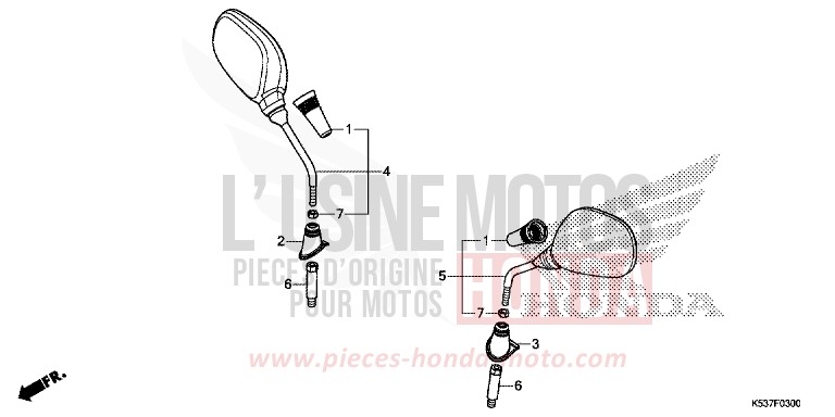 MIROIR de SH300A PEARL COOL WHITE (NHA16) de 2017