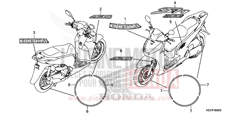 MARQUE de SH300A LUCENT SILVER METALLIC (NHB87) de 2017