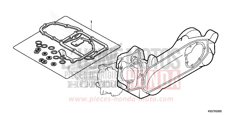 TROUSSE DE JOINT B de SH300A LUCENT SILVER METALLIC (NHB87) de 2017