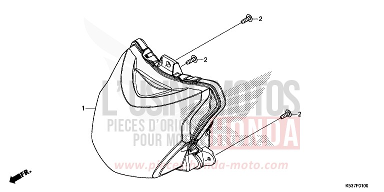 PROJECTEUR de SH300A PEARL SPLENDOR RED (R369) de 2017