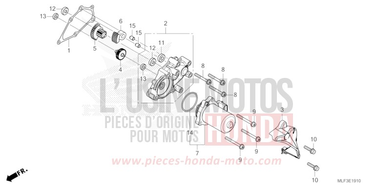 DEMULTIPLICATEUR de NT1100 GUNMETAL BLACK METLLIC (NHC52) 2023