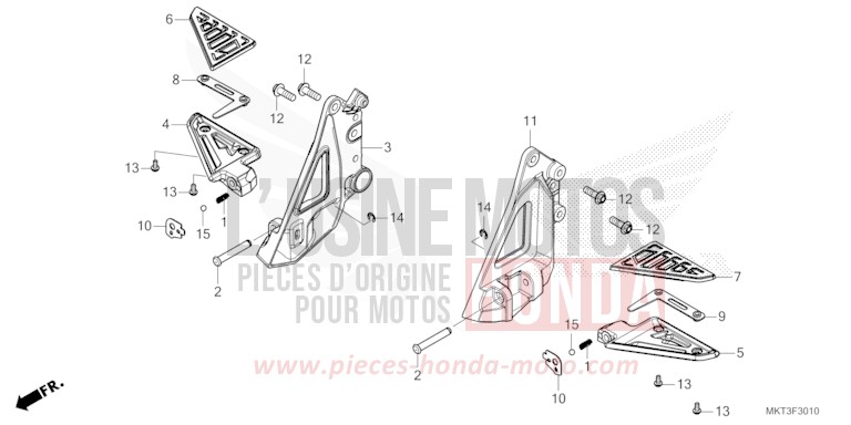 MARCHEPIED SELLE TANDEM de X-ADV SHASTA WHITE (NH138) de 2023