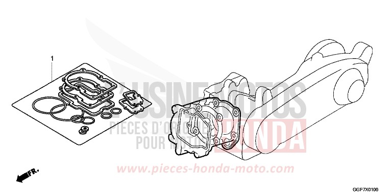 TROUSSE DE JOINT A de NSC50MPD PEARL WHITE (NHA20) 2012