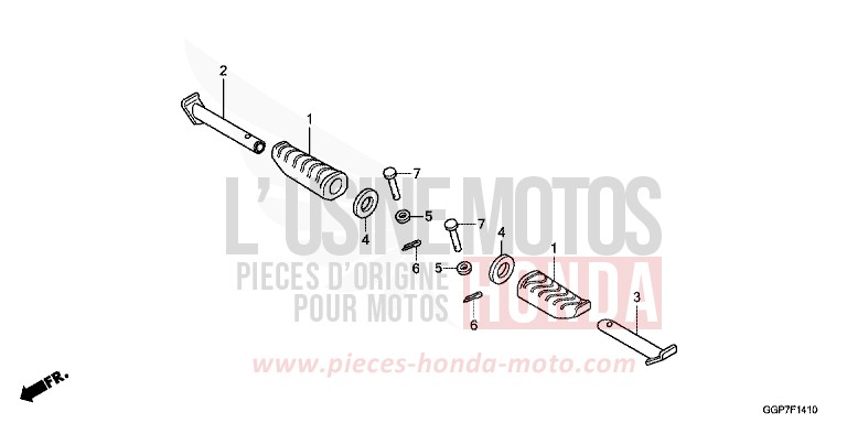 MARCHEPIED SELLE TANDEM (NSC50/MPD/WH) de NSC50MPD PEARL WHITE (NHA20) 2012