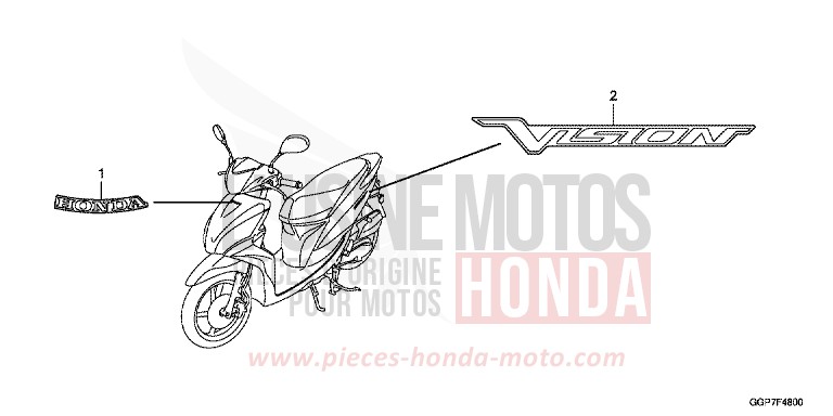 MARQUE (NSC50/MPD/WH) de NSC50MPD PEARL WHITE (NHA20) 2012