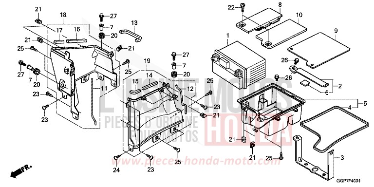 BATTERIE (NSC502WH/T2) de NSC50MPD HYPER RED (R348) de 2015