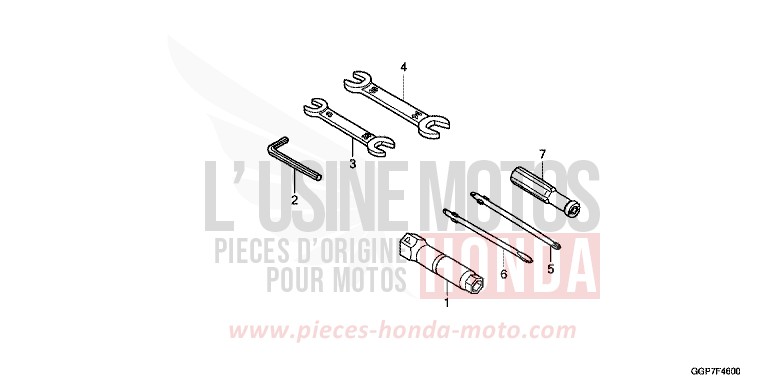 OUTILS de NSC50MPD PEARL SUNBEAM WHITE (NHA66) 2013