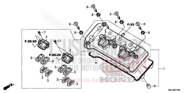 ZYLINDERKOPFDECKEL de CB1000R MAT BULLET SILVER (NH389) 2018