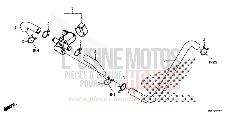 LUFTEINSPRITZ-STEUERVENTIL de CB1000R MAT BULLET SILVER (NH389) 2018