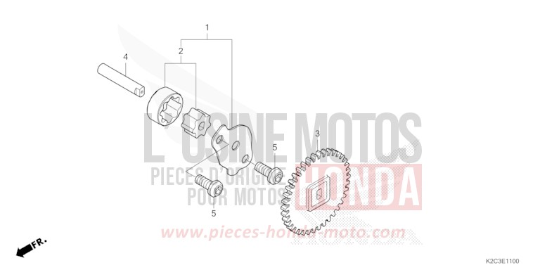 POMPE A HUILE de NSC110 CANDY NOBLE RED (R350) 2021