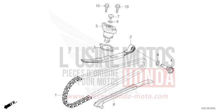 CHAINE A CAMES/TENDEUR de NSC110 PEARL JASMINE WHITE (NHB35) 2023