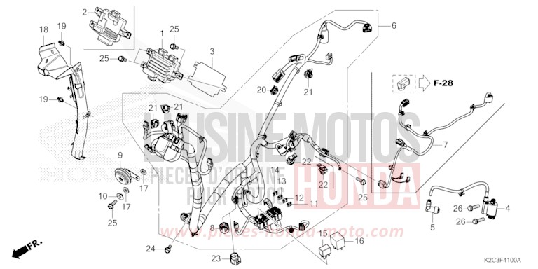 FAISCEAU DES FILS de NSC110 PEARL JUPITER GRAY (NHC60) de 2023