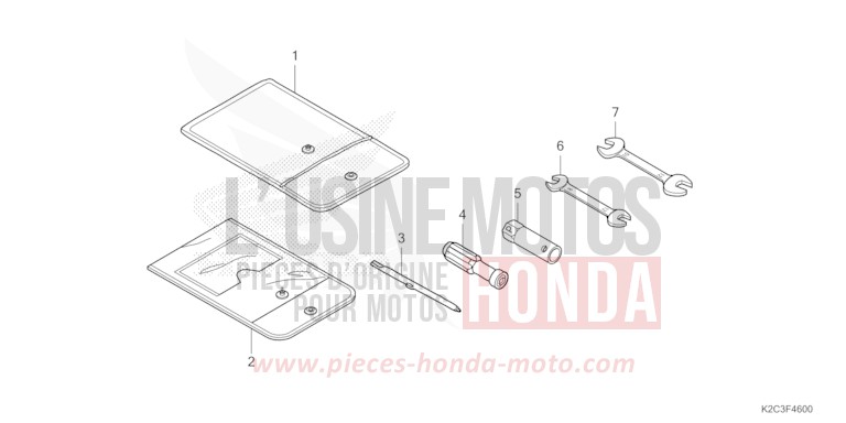OUTIL de NSC110 PEARL JUPITER GRAY (NHC60) de 2023