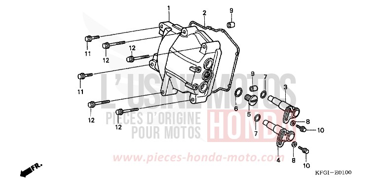 COUVERCLE DE CULASSE de Foresight CYNOS GRAY METALLIC (NH400) 2001