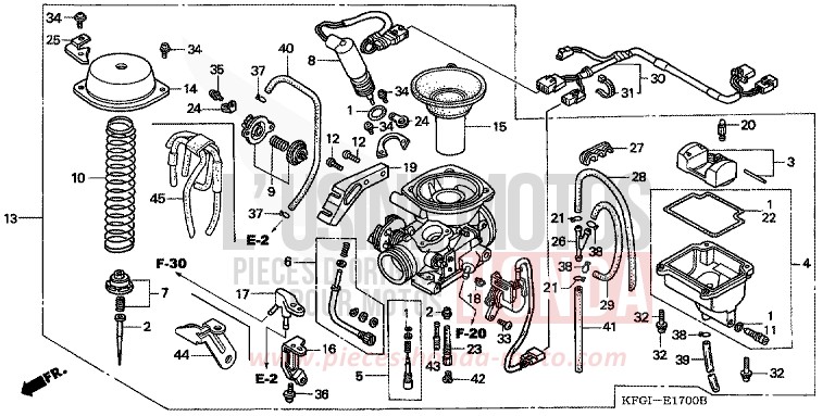 CARBURATEUR de Foresight CYNOS GRAY METALLIC (NH400) 2001