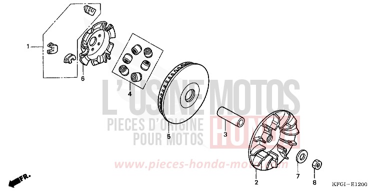 COTE SECONDAIRE de Foresight ICE BLUE METALLIC (PB299) de 2001