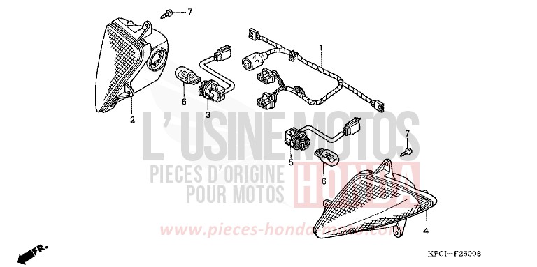 CLIGNOTANT de Foresight CYCLON BLUE METALLIC (PB221) de 2002