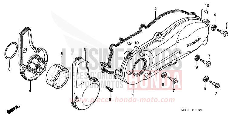 PANNEAU CARTER-MOTEUR G. de Foresight FORCE SILVER METALLIC (NH411) de 2005