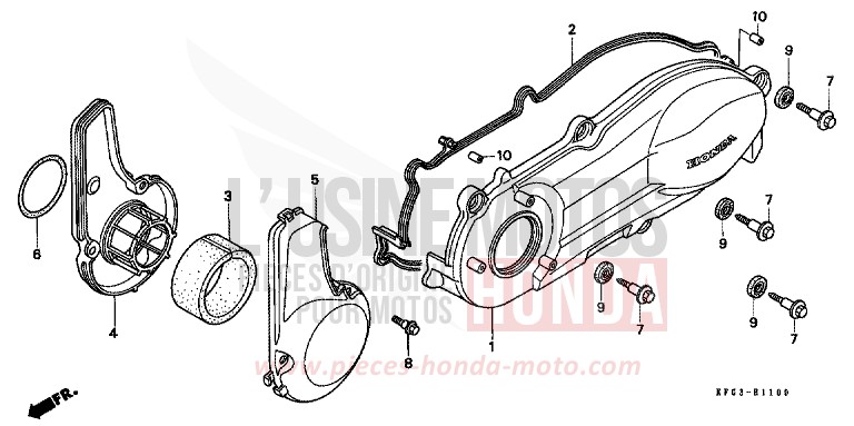 PANNEAU CARTER-MOTEUR G. de Foresight CANDY GLORY RED-U (R101) de 1998
