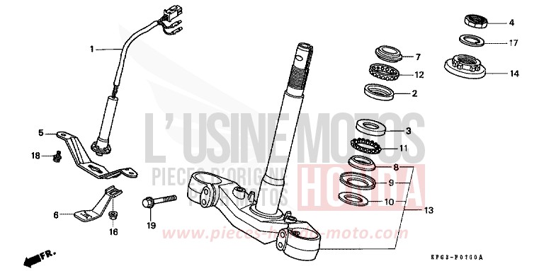 TIGE DE DIRECTION de Foresight CANDY GLORY RED-U (R101) de 1999