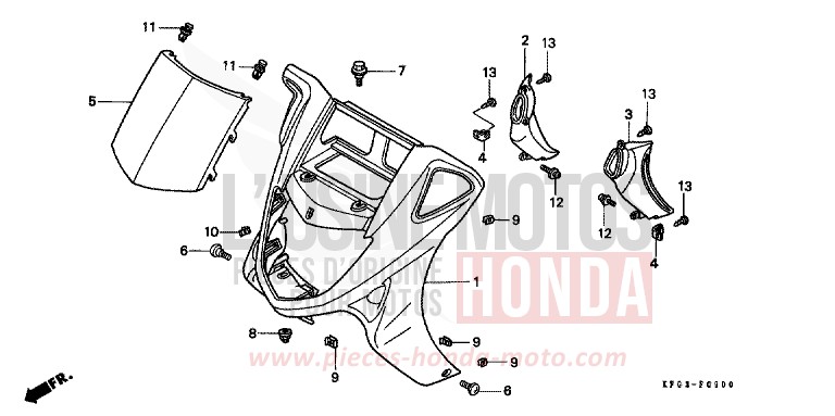 GAINE DE PROTECTION AVANT de Foresight PURE BLACK (NH237) de 1999