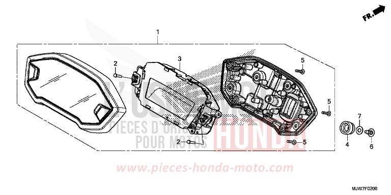 COMPTEUR de CB500F ROSS WHITE (NH196) de 2016