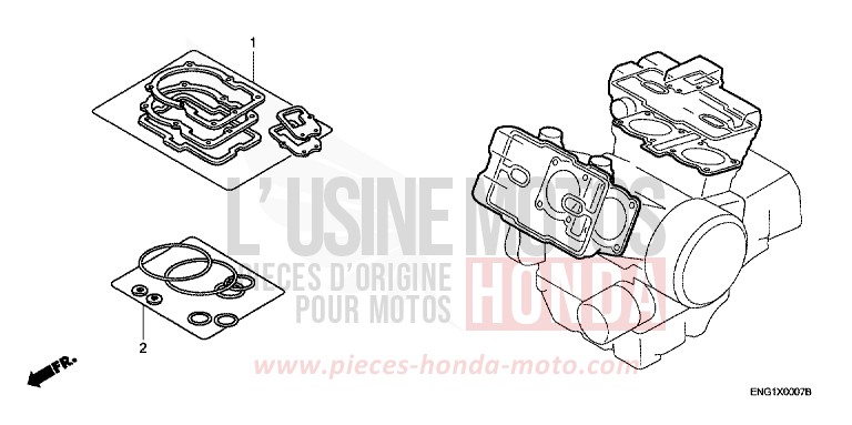 TROUSSE DE JOINT A de VFR800F PEARL HERON BLUE (PB332) 2004